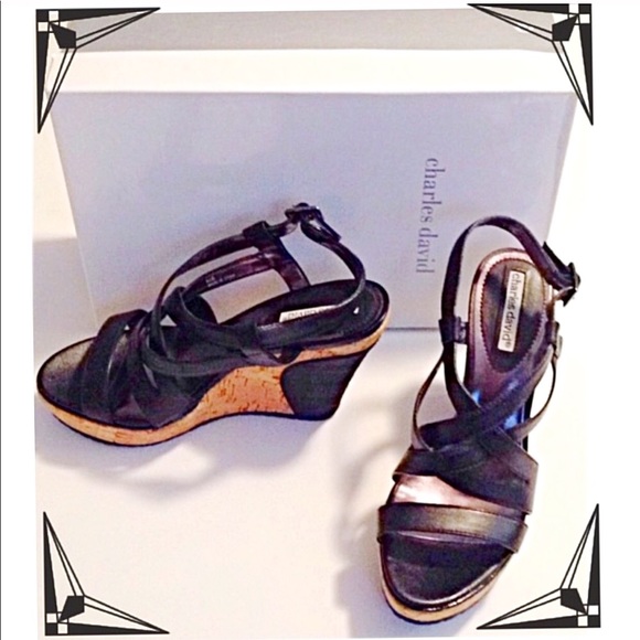 Charles David Shoes - 🛍STEAL DEAL⛱Charles David Leather Platform Wedges